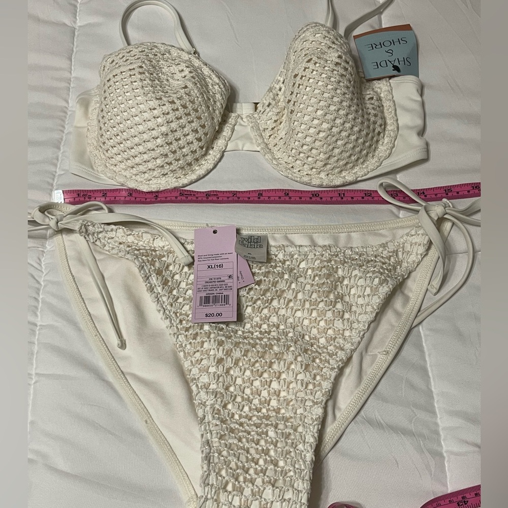 Crocheted Cream Bikini BNWT